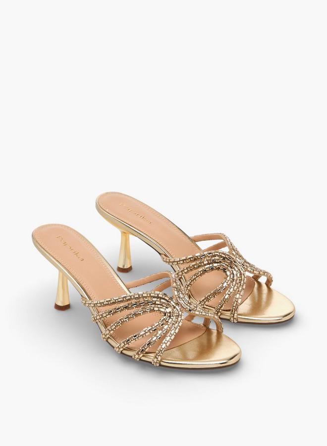 بابريكا صنادل بكعب خنجري نسائية تشكيلة رمضان - Image 2